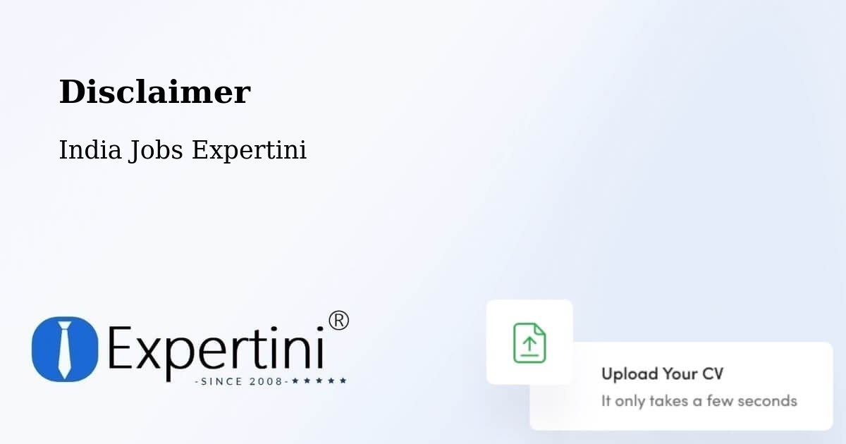 Disclaimer – Kota - India Jobs Expertini